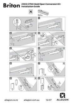 Installation Guide Briton 2300 and 2700 Hold Open Conversion Kit