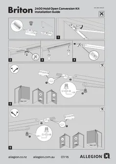 Installation Guide Briton 2400 Series Hold Open Conversion Kit