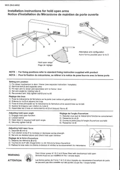 Installation Instructions for Hold Open Arms Briton 1120 Series