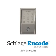 Quick Start Guide Schlage Encode